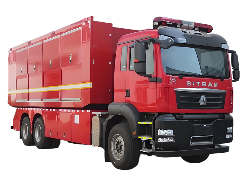 汕德卡自裝卸式消防車